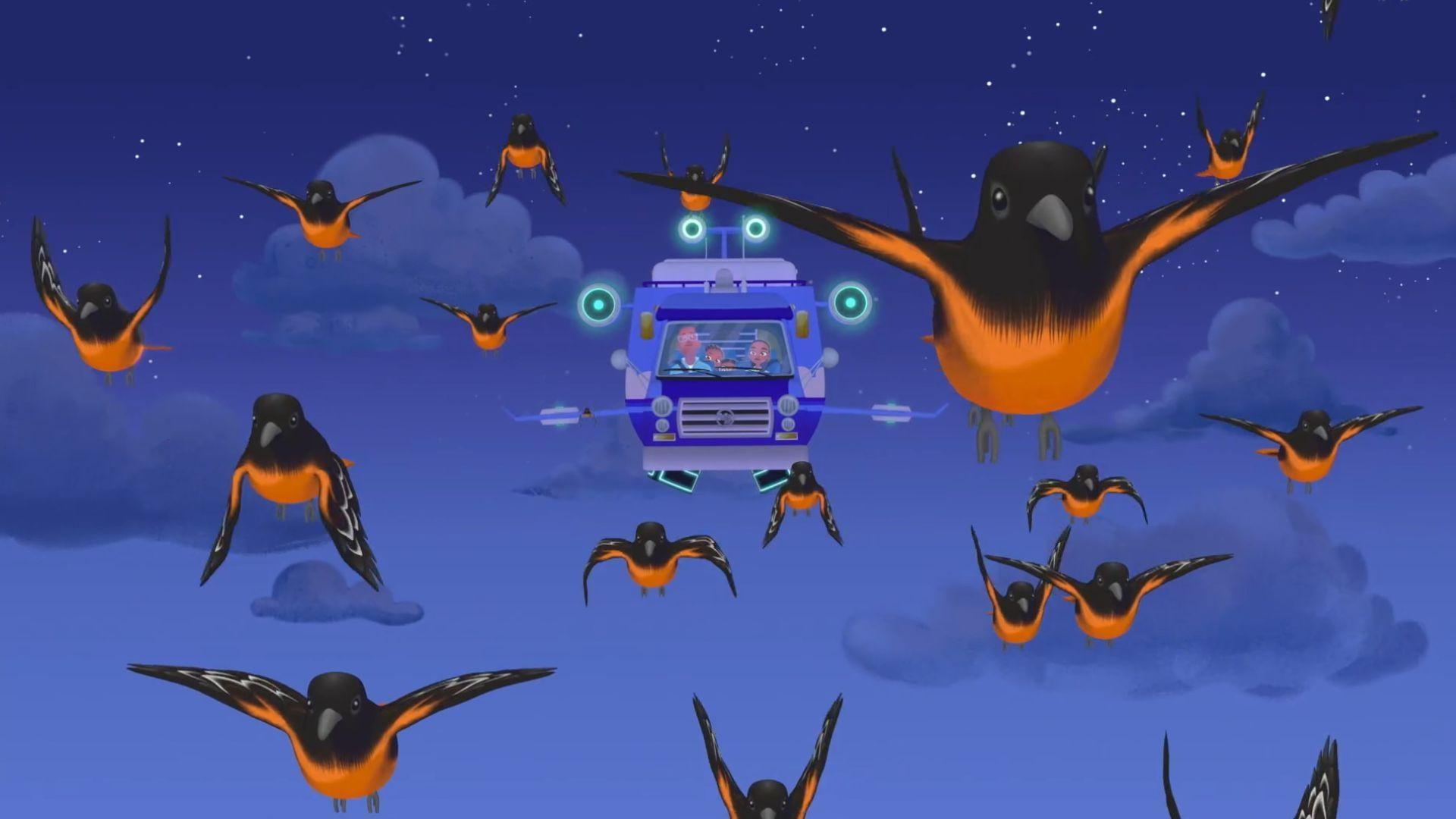 The Hunters tend to an injured bird so it can fly in time to migrate south for the winter.