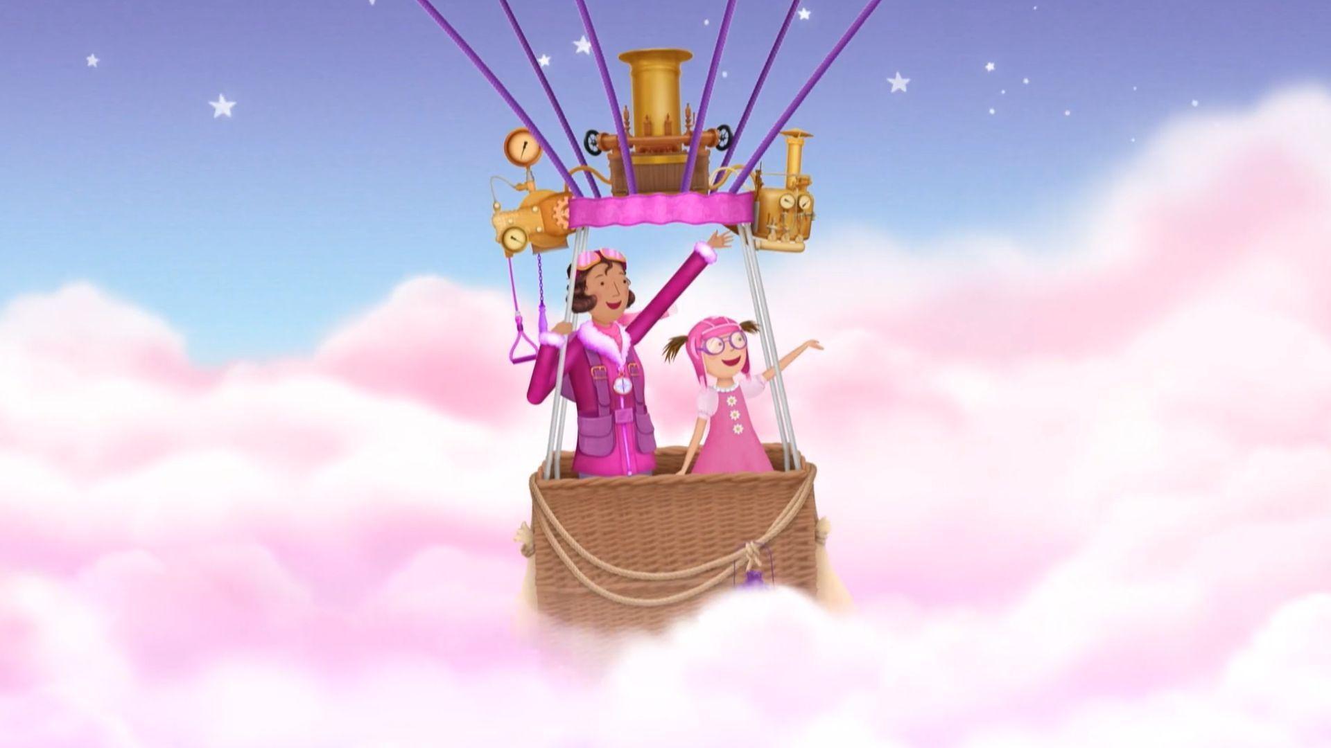 Skye Voyager gets held up in a balloon race./Pinkalicious and Peter get stuck together with glue!