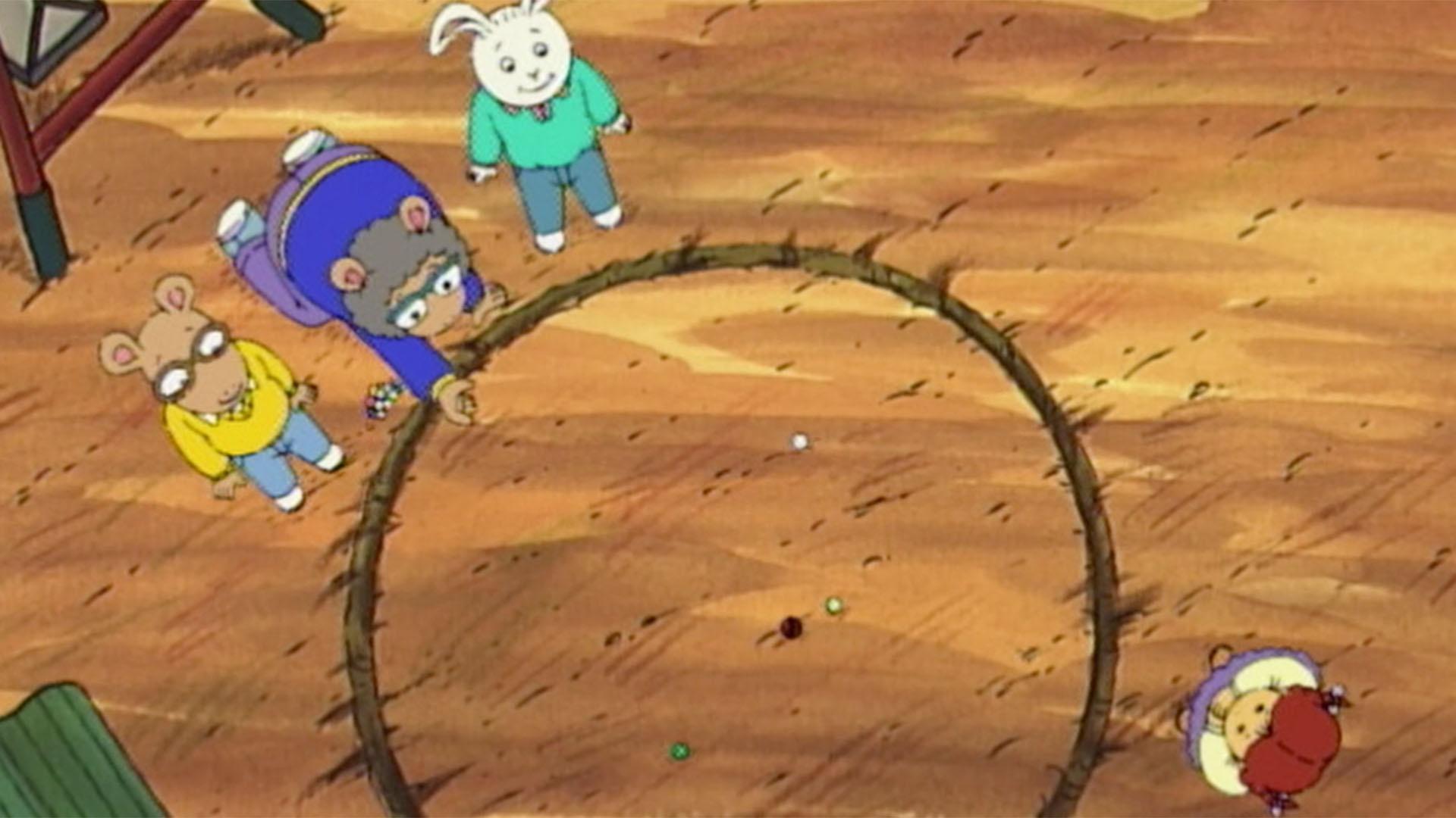 Arthur trains to become a marbles champion./Brain tries to reverse his unlucky streak.