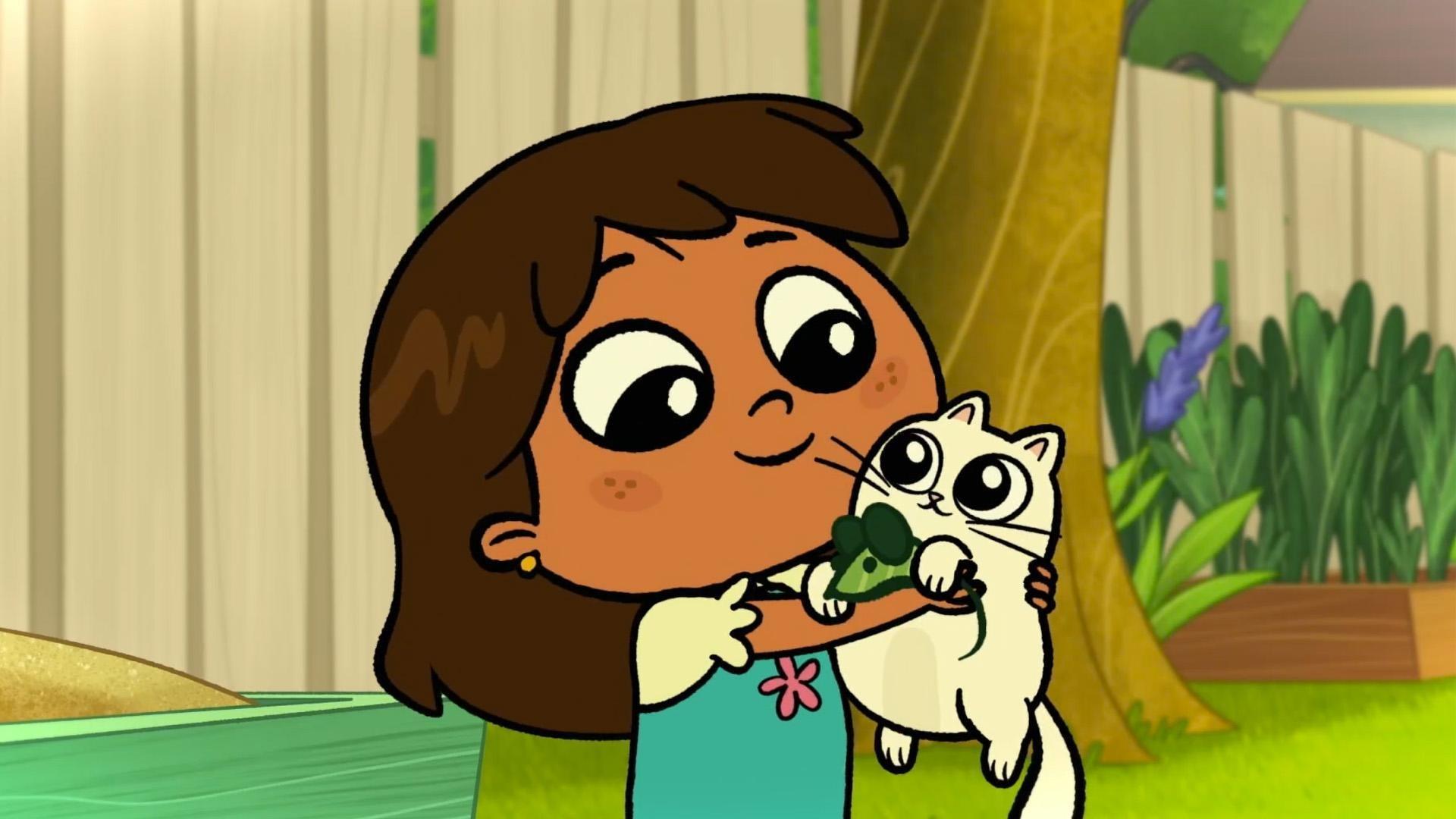 The Fuentes kids make a movie. / The family remembers the day they got Gatita.