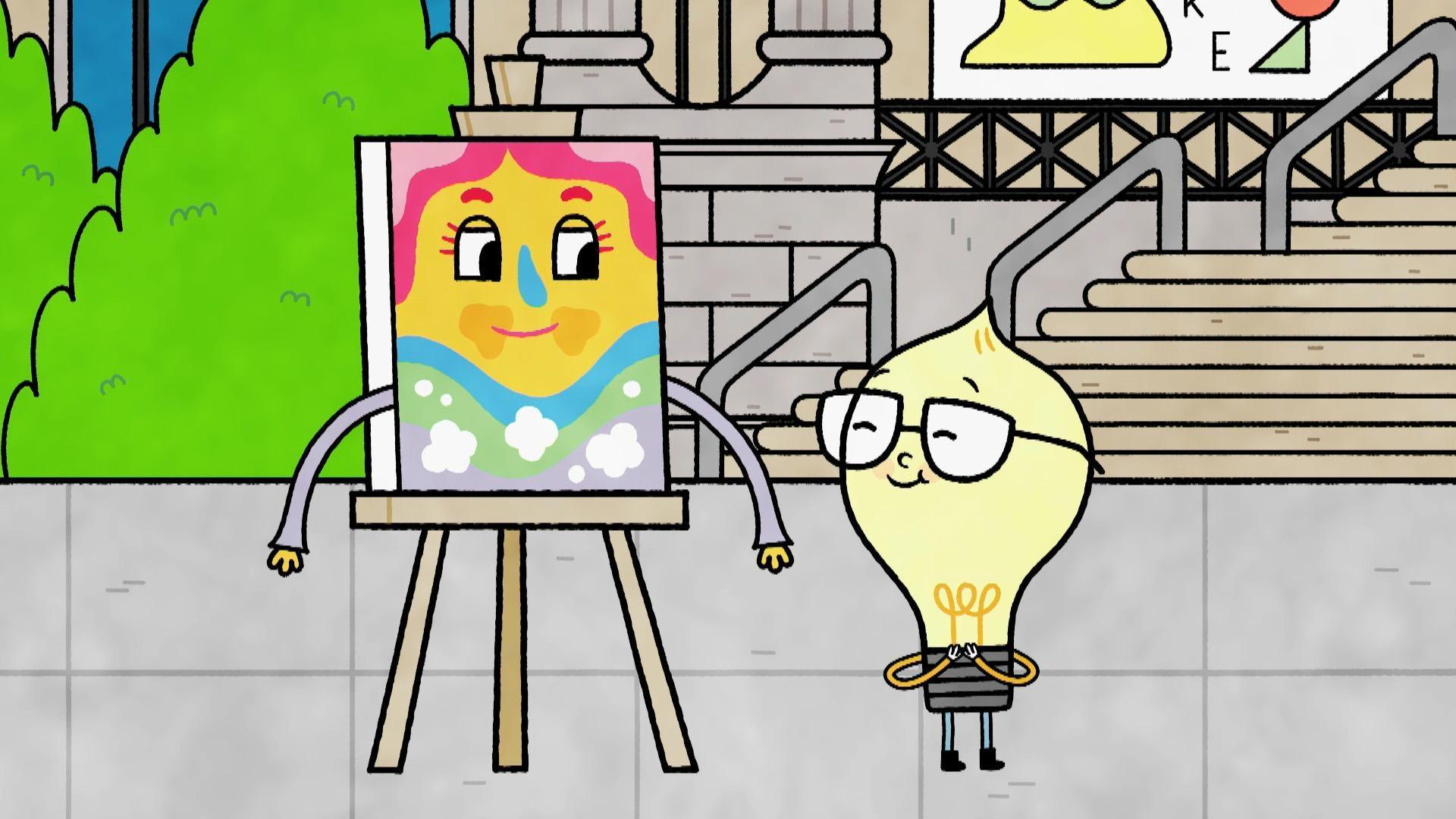 Watt and his class paint a mural, and Watt goes to the art museum to get inspiration.